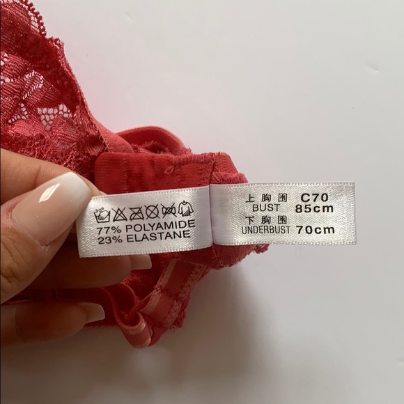 CORAL LACE BRA - Picture 5 of 5